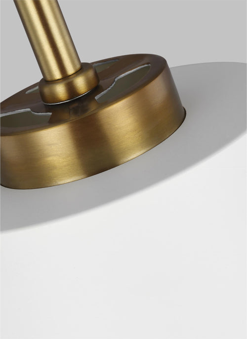 Elstead Carter 1 hanglamp, stijl A, mat wit, E27