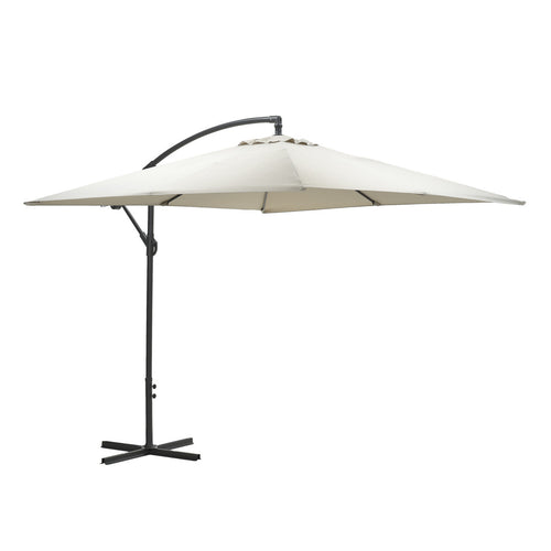 Corfu parasol - 250x250 cm - carbon black - zand