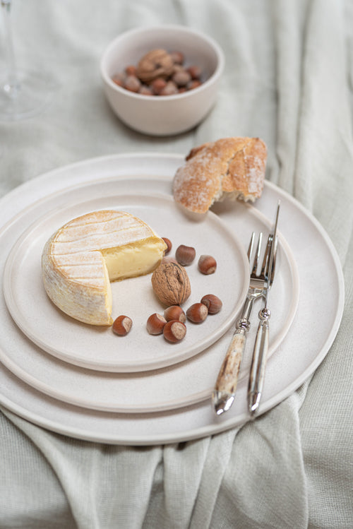 J-Line bord Marie - keramiek - creme - medium - 6 stuks - vtwonen shop