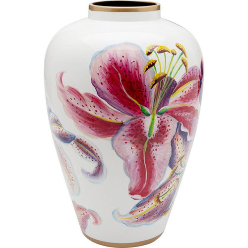Kare Design Vaas roze lelies 37cm