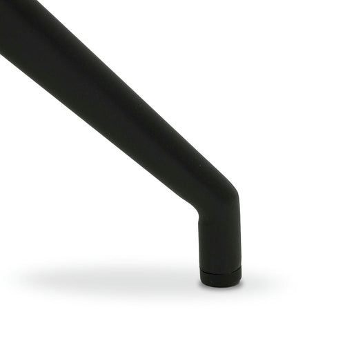 Furnhouse eetkamerstoelen armleuning Jessica - Zwart - Kunstleer - Set van 2