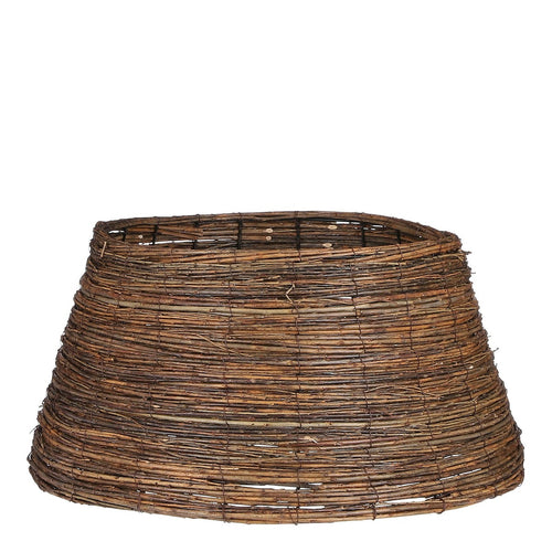 Mica Decorations Kerstboommand - H26 x Ø55 cm - Wilgentakken - Bruin
