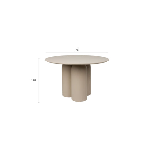 Housecraft Living Ces Eettafel Rond 120 cm Beige - vtwonen shop