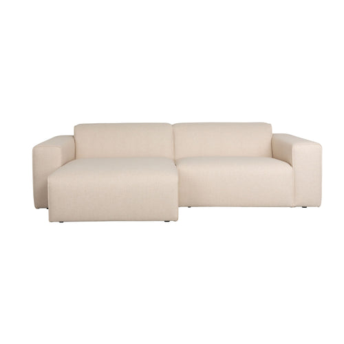 Zuiver Sofa Milka 3-zitsbank Chaise longue Links Zand - Crème - vtwonen shop