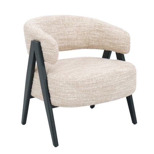 DÉJA Living Fauteuil Fly - Beige/Zwart - 67x64x72cm - vtwonen shop