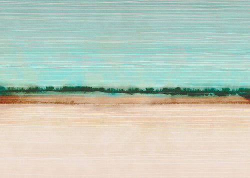 Komar fotobehang kleuroverloop beige en blauw - 350 x 250 cm - 611219