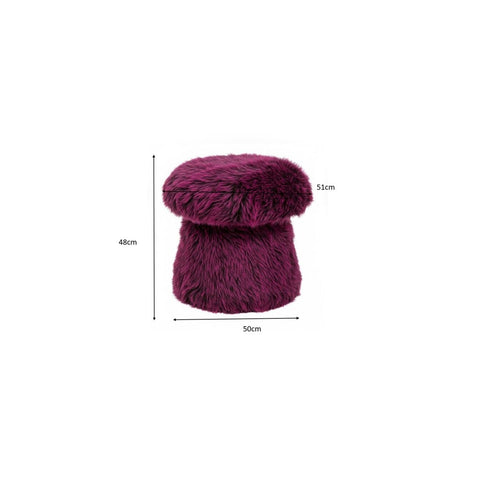 Kare Design Kruk Nino Ø51cm paars