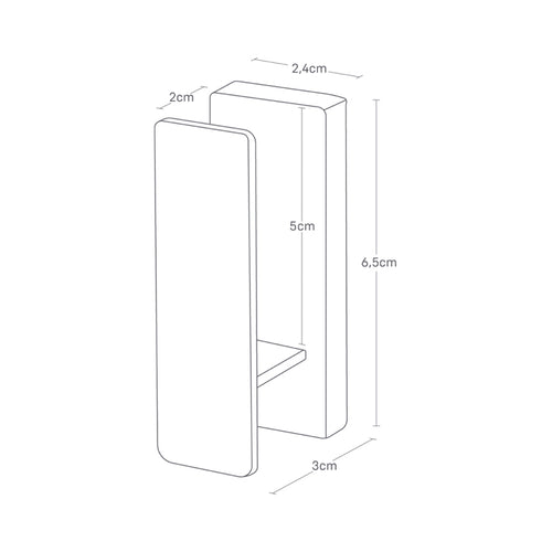 Yamazaki Ophanghaken (set van 3) - Tower - Zwart