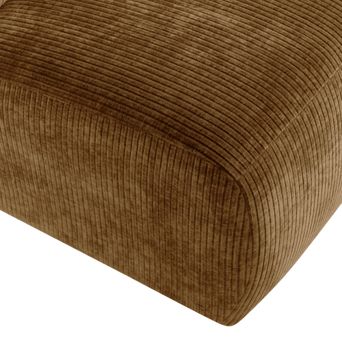 WOOOD 1-zits bank Mojo Base - Ribstof - Honinggeel - 74x84x97