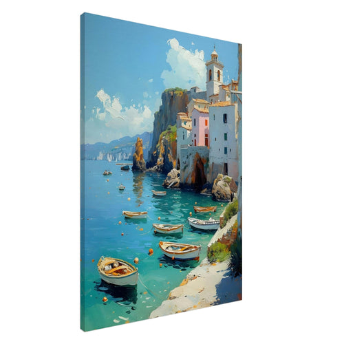 Artfulprints Canvas Harbour breeze canvas - 50x70 cm - Blauw