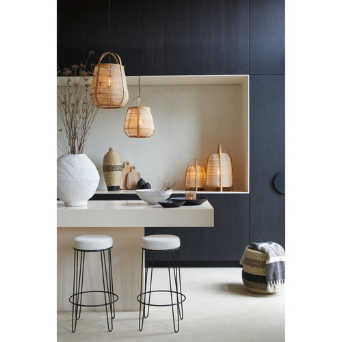 Light & Living tafellamp Jacinto - bruin - Ø27cm
