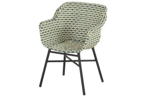 Hartman Tuinstoel Delphine - Groen Wicker - Zithoogte 43cm - vtwonen shop