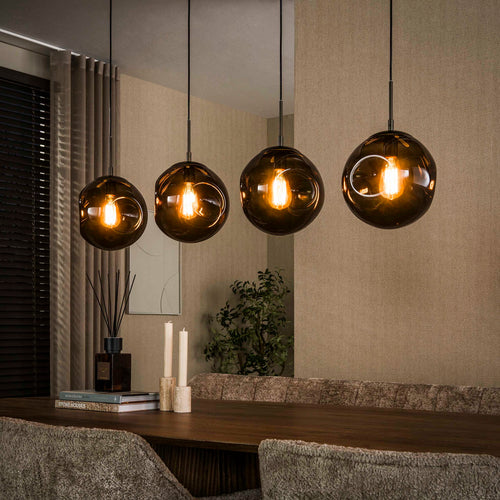Giga Living Hanglamp Stellar - Bruin Metaal - 130x25x150cm