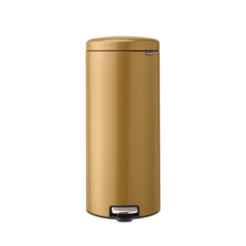 Brabantia NewIcon Pedaalemmer, 30 liter, kunststof binnenemmer - Warm Gold