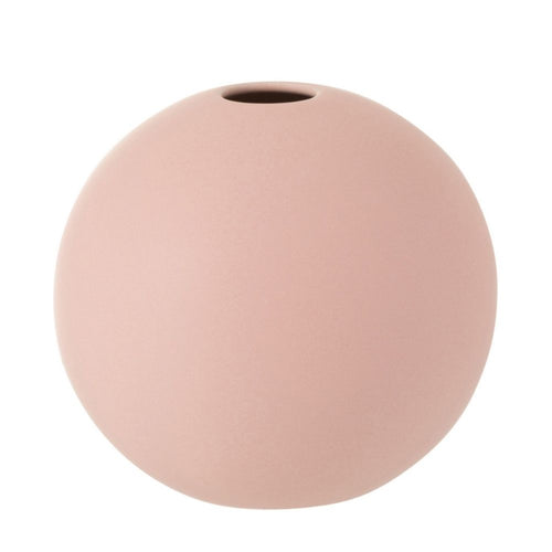 J-Line vaas Bol - keramiek - roze - small - 2 stuks - Ø 12 cm - vtwonen shop
