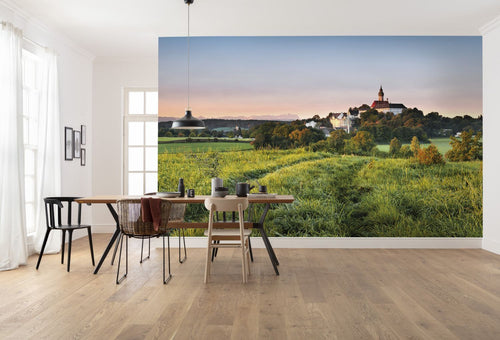 Sanders & Sanders fotobehang natuurmotief groen en blauw - 450 x 280 cm - 612631