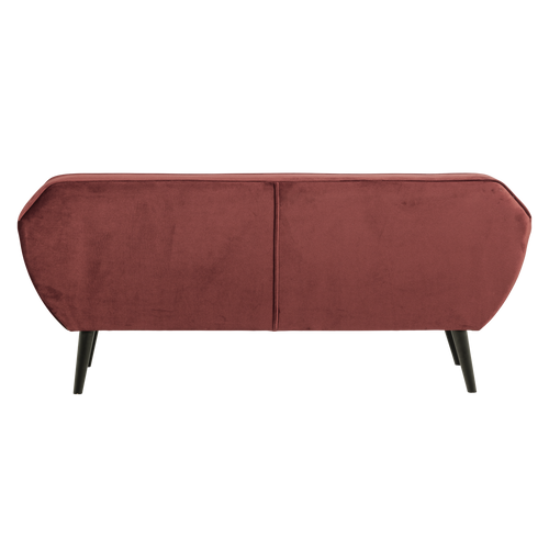 WOOOD bank Rocco 187 cm - Velvet - Bordeauxrood