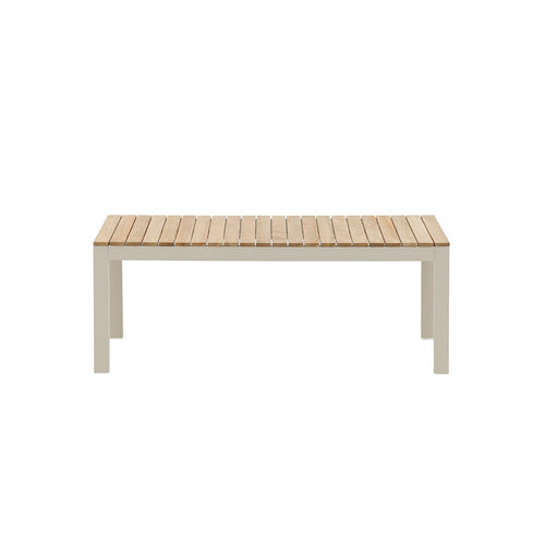 Nest outdoor Milena aluminium tuin salontafel beige - 120 x 70 cm - vtwonen shop