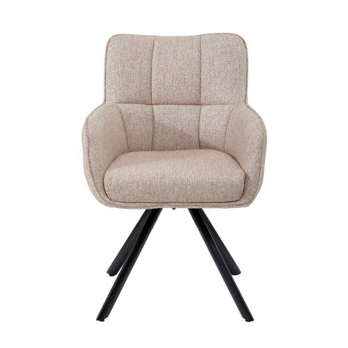 Livingfurn eetkamerstoel Tori Salmon - roze - set van 2 - vtwonen shop