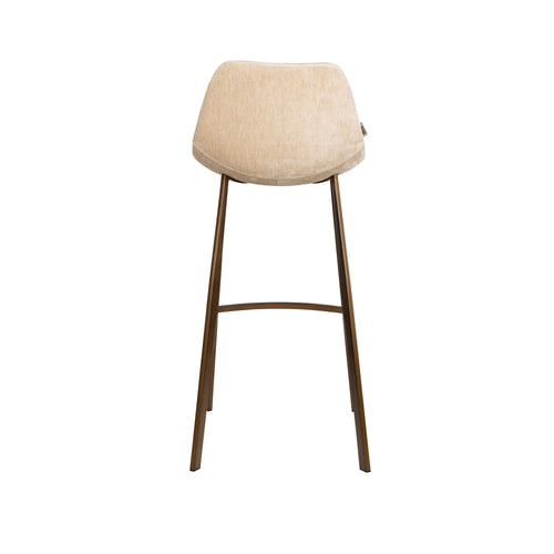 Dutchbone Franky Barkrukken rugleuning 80 cm Beige - Set van 2