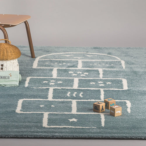 AFK Living vloerkleed Marelle - voor kinderen - blauw - 80 x 150 cm