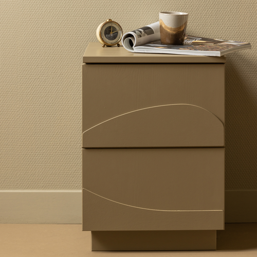 WOOOD nachtkastje Teo - Grenen - Mud - 50x36x35 - vtwonen shop