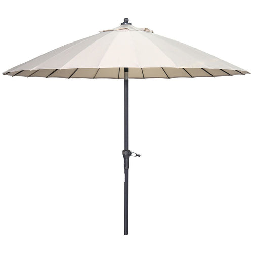 Garden Impressions stokparasol Manilla ecru Ø250 cm met Cosmo voet en hoes