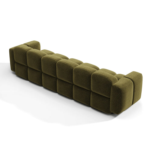 Premium Interiors - Modulaire bank MOSS - fluweel met structuur  258cm