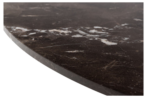 Rebellenclub Eetkamertafel Cardiff - ø120 - Bruin Marmer - vtwonen shop