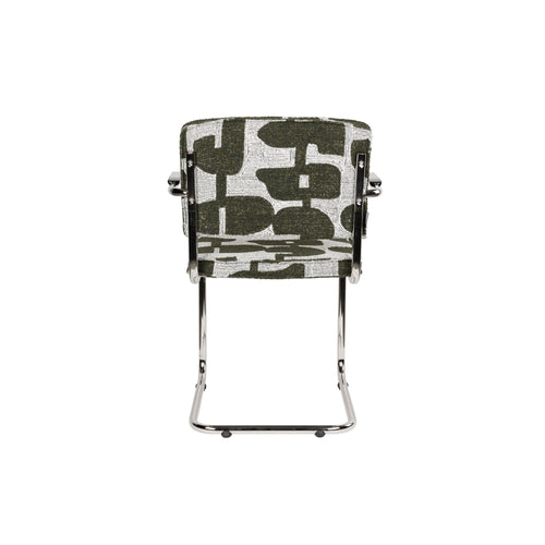 Zuiver Ridge Deco Symbols Eetkamerstoelen Armleuning Groen  - Set van 2