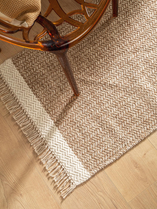 benuta wollen loper Kim - beige - 80x250 cm