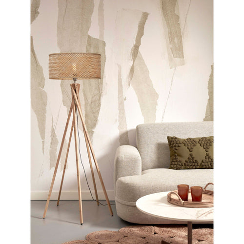 GOOD&MOJO vloerlamp Java - bruin - Ø50cm - vtwonen shop