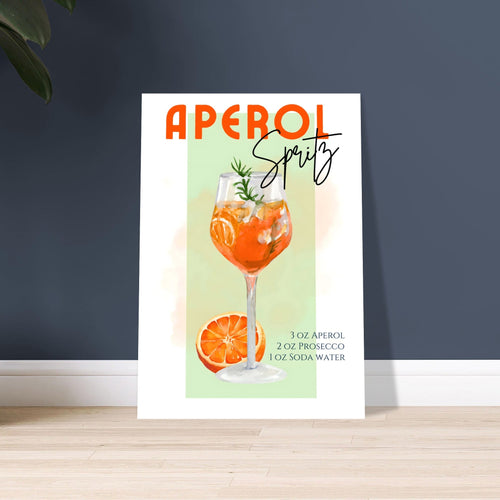 Artfulprints  Aperol Spritz - Green   poster 30x40 cm - vtwonen shop