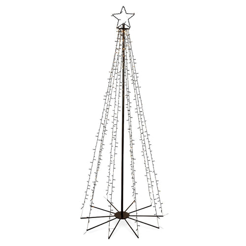 Luca Lighting Kerstboom met Verlichting - Kerstversiering met 560 LED's en Afstandsbediening - Kerstboom met LED en Timer- en Dimfunctie - H185 x D75