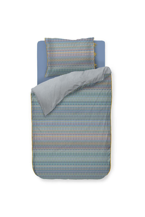 Pip Studio dekbedovertrek Ashanti - 140x200/220 cm - blauw - vtwonen shop
