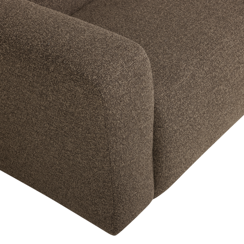 WOOOD 1,5-zits bank arm links Mojo Base - Bouclé - Bruin - 74x145x97