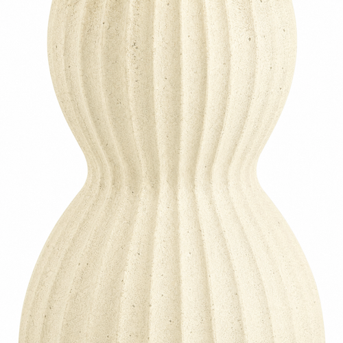 Artichok Nancy Fiberclay Bijzettafel Wit - Ø 40 x 55 cm