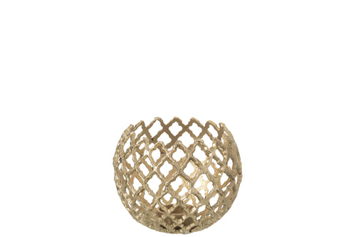 J-Line kaarshouder Blad - aluminium - goud - medium - vtwonen shop