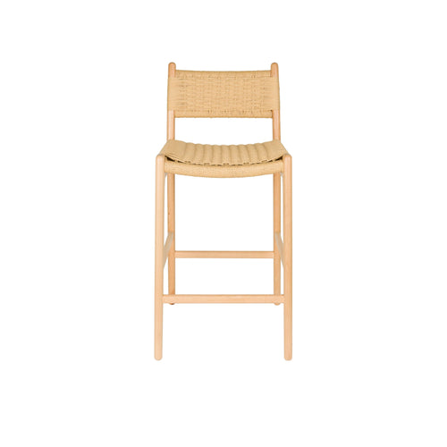 Dutchbone Cecile Barkruk rugleuning 67,5 cm Naturel
