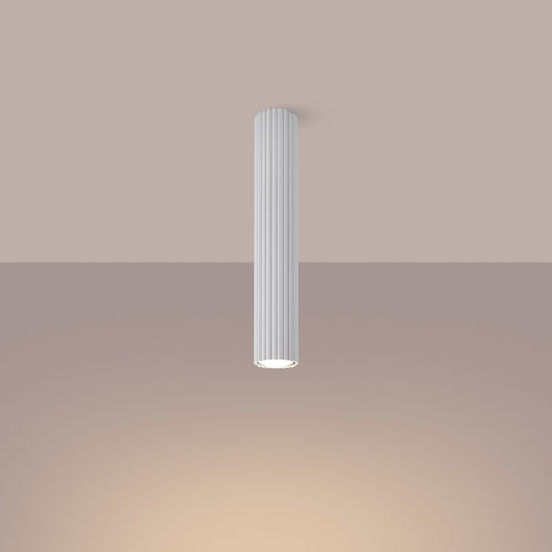 Sollux Lighting Plafondlamp KARBON 40 wit - 6,5x6,5x40cm