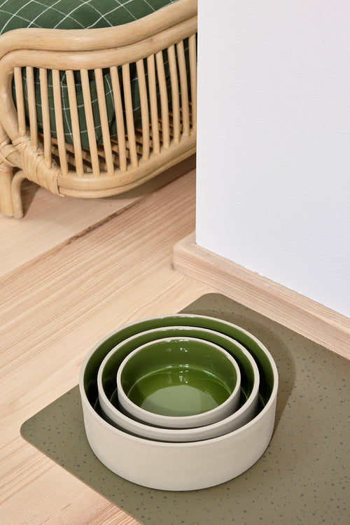 OYOY Placemat 50 x 34 cm – Groen siliconen