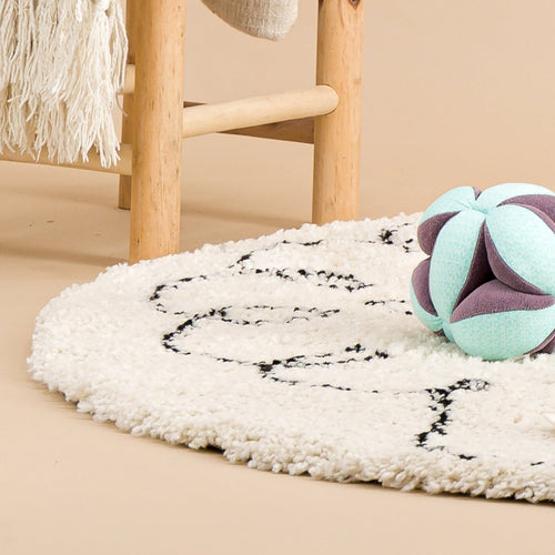 AFK Living vloerkleed Klein Schaapje - voor kinderen - beige - 120 x 120 cm - vtwonen shop