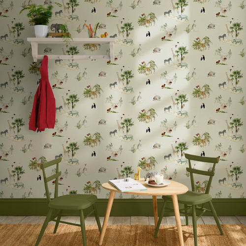 Sophie Allport Vliesbehang Kinderkamer - Animals of the World Hambleton Sage