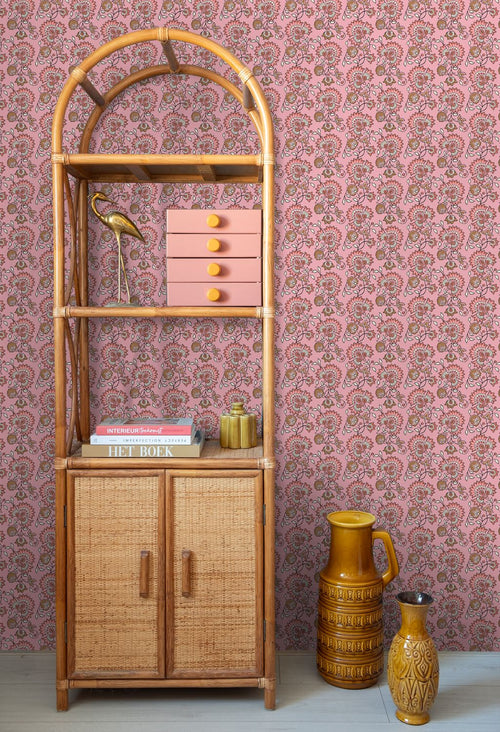 ESTAhome behang vintage bloemen roze - 50 x 900 cm - 131822