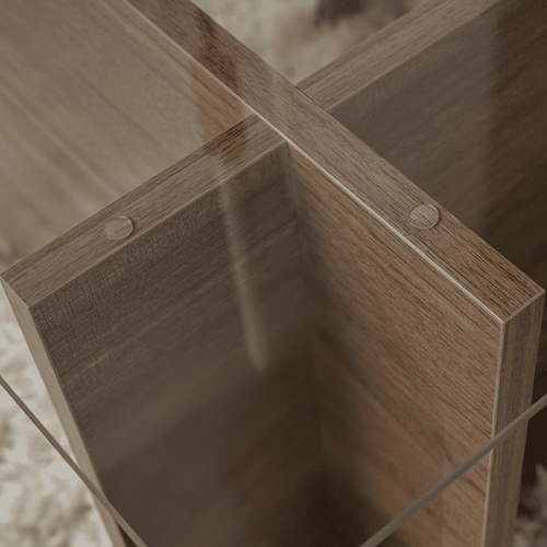 Calicosy - NOAH Salontafel - Transparant - 65x105x40 cm