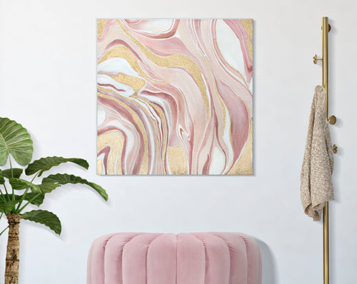Mauro Ferretti painting - 80x2,8x80 cm - multicolor