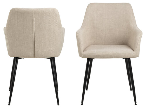Rebellenclub Eetkamerstoel Ondara - Set van 2 - Beige