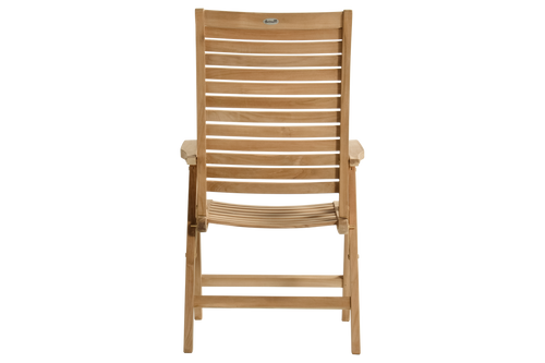 Hartman Tuinstoel Sunderland - Teak Naturel - Zithoogte 44cm - vtwonen shop
