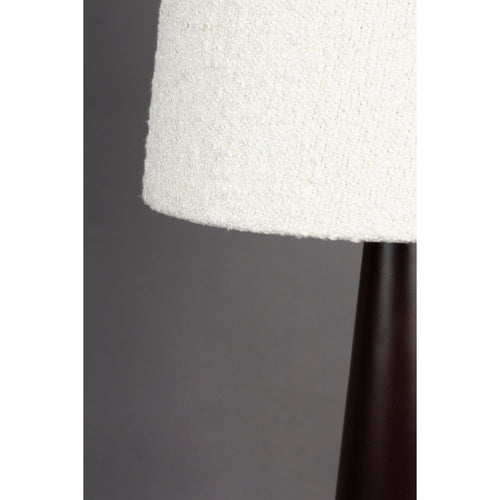 Dutchbone Miki Vloerlamp/ Staande lamp Bouclé Hout - Beige - vtwonen shop