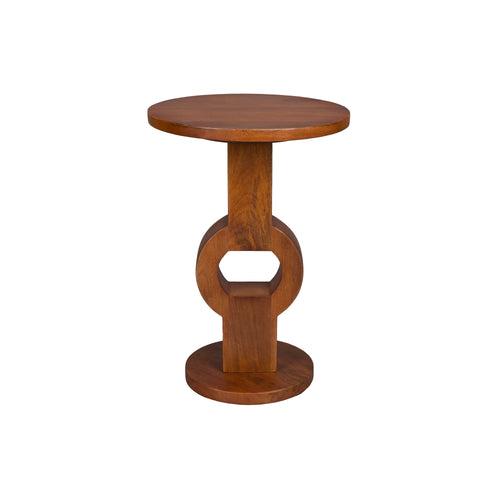 Dutchbone Tondo Bijzettafel Rond Mangohout Bruin - vtwonen shop